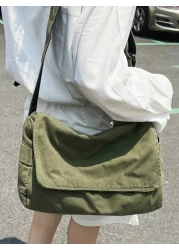 Cool Retro Y2K Homeless Crossbody Bag With 4 Colors To Choose From Canvas Large Capacity Fashionable Crossbody Bag Suitable For School Business Outdoor Party Supplies Gifts Sling Bag Fashion Men s Bag