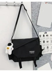 حقيبة رسول مائية نفاذة مزينة بالبكرات للرجال ، حقيبة مدرسية حمالة كتف لحقيبة رياضية للطلاب بالمدرسة والجامعة