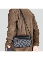 Men s Satchel Bag Fashion Casual Messenger Bag Shoulder Bag Square Small Crossbody Bag Pu Leather Water Proof Multi Functional Casual Casual Business College Boy Bag Sport Casual Postman Boy Tote Bag