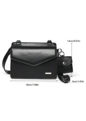 Men s Stylish Crossbody Bag With Coin Purse Square Shoulder Bag Side Bag Sling Bag For Father s Day Gift Commuting Valentine s Day Gift Mini Bag