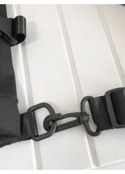 حقيبة حزام متعددة الوظائف لطلاب المدارس الثانوية والجامعات المبتدئين، حقيبة كاجوال للرجال مزينة بإبزيم، حقي