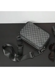 Crossbody Bag Shoulder Bag Square Bag Multifunctional Water Proof For College For Business Travel PU Leather Minimalist Retro Business Streetwear Stylish Purse Holiday Bag Gym Bag Checkered Plaid Styl