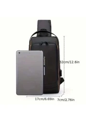 Men s Password Lock Anti Theft Chest Bag Casual Outdoor Riding Waist Pack Shoulder Crossbody Sports Backpack