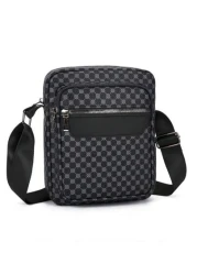 Men s Printed PU Leather Shoulder Bag Small Briefcase Business Bag With Anti Theft Zipper For Travel Christmas Gifts Bag Crossbody Bag Winter Zipper Bag Thanksgiving Purse Holiday Tote Bag Messenger B