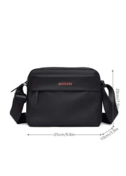 peach tree Waterproof Fabric Men s Messenger Bag Casual Business Crossbody Bag Retro Simple Solid Color Chest Bag Lightweight Travel Outdoor Sports Gift Suitable For Halloween Christmas Christmas Gift