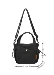 peach tree 1pc Men Diagonal Shoulder Bag Small Crossbody Bag Multi Color Casual Everyday Wear Lightweight Nylon Sling Bag Versatile Outdoor Pouch Unisex Minimalist Gift Black Shoulder Bag Large Capaci