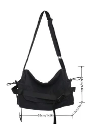 peach tree 1pc Messenger Crossbody Bag Large Capacity Shoulder Bag Peach Tree Style Minimalist Solid Color Mini Crossbody Bag Casual Shoulder Bag Gift For Men Halloween Christmas Men Bag Gifts For Men