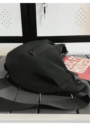 Nylon Lightweight Crossbody Bag Solid Color Casual Shoulder Bag Suitable For College Travel And Work Sling Bag Commute Business Anti Theft Gift For Father Husband University Bag Side Bag Students Fall