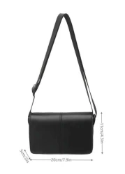 peach tree Men s Box Bag Shoulder Bag Crossbody Bag Square Bag Business PU Waterproof Flap Bag Wallet Neutral Business Storage Bag Suitable For Business Travel Toiletries Tools Storage Large Capacity