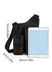 peach tree Men s Chest Bag Shoulder Bag Sling Bag Casual Hiphop Travel Tactical Multipurpose Sling Bag Nylon Storage Shoulder Bag Waist Pack Business Casual Valentine s Day Black Bag College Bag Fashi