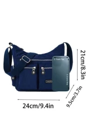 New Casual Bags Women s Bags Multi Pocket Fashionable Cloth Bags Lightweight Travel Bags Single Shoulder Crossbody Bags