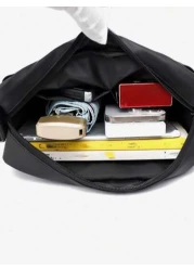 Men s Casual Lightweight One Shoulder Backpack New Multi Pocket Large Capacity Commuter Backpack