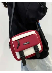 Black Small Square Bags Daily Supplies Bookbags Crossbody Bags Sports Bags High School Students College Students Travel Bags