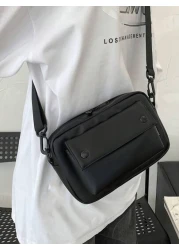 A Men s Diagonal Shoulder Bag With Large Capacity Wear Resistant Fabric Smooth Zipper Without Jamming Suitable For Commuting Cycling Etc Vintage New Life Items For Students Men Essentials Side Bag