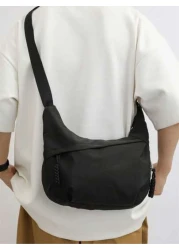 Shoulder Bag Men s Y Brand New Sports Crossbody Bag Casual Versatile Lightweight Commuting Backpack Sling Side Bag Work Weekend Travel Camping Summer Gym Vacation Holiday Carry On Nylon Black Personal