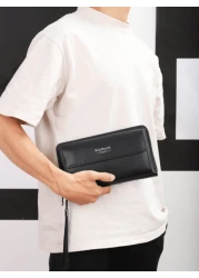 HOVI S Casual Morning Commuter Long Wallet Fashion Portable Large Capacity Multifunctional Travel Clutch Cell Phone Wallet Holiday Gift For Men