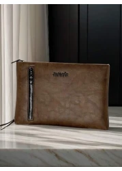 Men s Casual Clutch Bag Large Capacity Business Vintage Envelope Underarm Bag Multi Function Handbag