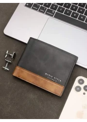 HOVI'S محفظة رجالي عصرية كاجوال ذات طابع قديم - محفظة متعددة الفتحات متعددة الوظائف، محفظة قابلة للنقل للعملات