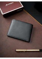 HOVI S Men s Short Wallet Fashionable Casual Vintage Dollar Wallet Multi Card Slot Multi Function Portable Short Wallet Coin Purse