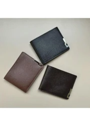 Men s Bifold Short Wallet Cross Border Large Capacity Business Card Holder Multi Function Youth Wallet Thin New Wholesale Soft Leather