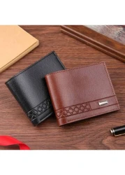 Men s Short Bifold Wallet Large Capacity Business Young Multi Function Card Case Ultra Lightweight New Model Bulk Wholesale Soft Leather Christmas Gift College Bag Men Bag Men Wallet Purses And Bags G