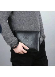 Men Clutch Bag Handbag Wristlet Bag Waterproof Portable Lightweight For College Business Travel Pu Leather Business Simple Style Fashion Streetwear For Boys College Student Gift Commute Undergraduates