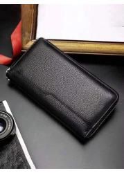 HOVI'S محفظة صغيرة بسيطة متعددة الوظائف حقيبة قابضة مع فتحات بطاقات - محفظة أعمال ، محفظة نقود ، محفظة طويلة ، حقي