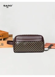 محفظة رجالية كلاتش ، حقيبة هاتف محمول مضادة للسرقة للحمل باليد ، حقيبة مع شريط معصم للأعمال والسفر ، حقيبة تخز