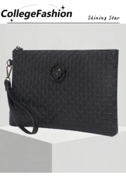 Fashionable And Simple Men s Handbag New Design With Animal Tiger Head College Style Men s Clutch Business Casual Clutch Large Capacity Storage Storage Bag Perfect Gift For Father And Boyfriend Mini B