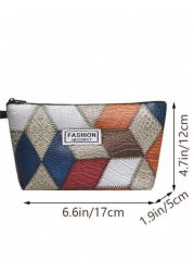 A New Plaid Square Toiletry Bag For Both Men And Women