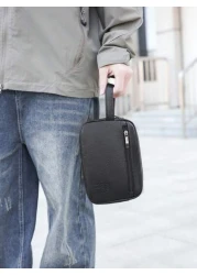 New Men s Small Square Bag Vintage Minimalist Storage Bag Casual Travel Multi Function Large Capacity Phone Pouch Men Essentials