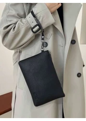 Men s Fashion Stylish Casual Litchi Grain Clutch Bag