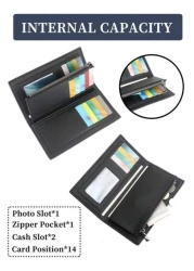 HOVI S Lightweight Passport Card Case Multi Card Slots Multifunction Passport Protect Your ID With This Portable Slim Bag