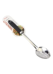 Home Pro Slotted Spoon Silver And Black