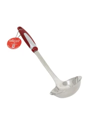 Ascot Soup Ladle Silver And Red