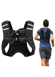 BITLIFUN Weighted Vest for Men Workout，Strength Training Weight Vest for Men and Women, Workout Equipment for Training,Running,Jogging,etc - 8lbs,12lbs,16lbs,20lbs,25lbs (25LBS (11.3KG), Black)