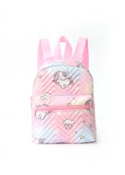 Girls Rainbow Quilted Design Novelty Bag