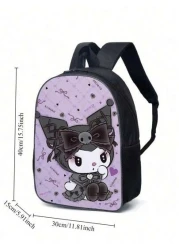 Sanrio 3D Fully Printed Cartoon 3 Piece Backpack Primary School Bag Children s Lunch Bag Pencil Bag Set Anime Kawaii Cartoon School Bag For Travel Storage Bag Makeup Bag Cosmetic Bag Vacation Organize