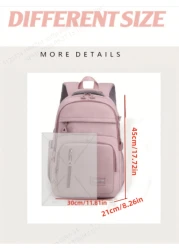 حقيبة الظهر سعة كبيرة متعددة الوظائف مريحة وعصرية، مناسبة لمناسبات متنوعة مثل العودة للمدرسة والتخرج