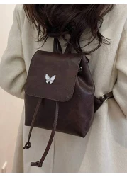 1pc Butterfly Pattern Minimalist Backpack For Large Capacity Travel Shoulder Bag