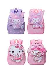 Sanrio حقيبة مدرسية ساناريو هالو كيتي, حقيبة مدرسية للفتيات ذات طابع مميز وكيوت لرحلات الفتيات