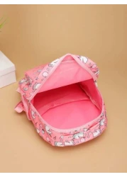 1pc New Cute Girl Niche High End Unicorn Backpack Nylon Material Decorative Fashion Avant Garde Popular New Bag Fresh And Dopamine Color Matching Youthful Girl Style Can Be Cross Body Can Be Hand Held