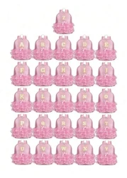 1pc Girls Nylon Zipper Closure A Z 26 Letters Fashion Lace Dance Bag Dance Ballet Bag Practice Double Shoulder Latin School Bag Backpack Suitable For Daily Use Zipper Random DIY Alphabet Stickers