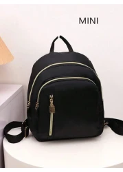 حقيبة ظهر عارضة عادية بأسلوب الكلية من النايلون للفتيات