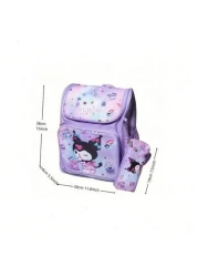 Sanrio Schoolbag With Pencil Case Waterproof School Student Backpack Cartoon Cute Bookbag Kawaii School Supplies Birthday Christmas Gift