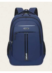 Casual Solid Color Versatile Multi Pocket Backpack