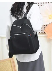 حقيبة ظهر كاجوال من قماش أكسفورد للفتيات، حقيبة سفر سعة كبيرة وحقيبة مدرسية