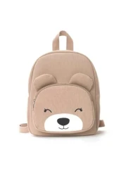 1 Piece Of Children S Cute Cartoon Bear Embroidered Backpack Large Capacity Multifunctional Corduroy Material Children S Backpack School Children S Backpack Suitable For Girls And Boys Kindergarten Pr