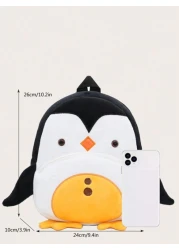 1 قطعة حقيبة ظهر طفل بشكل البطريق الجميل مناسبة للأولاد والبنات 2-4 سنوات