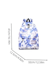 حقيبة ظهر طالب مطبوعة جديدة قطعة واحدة، قماش كاموفلاج موضة، حقيبة متنزه كاجوال واسعة السعة